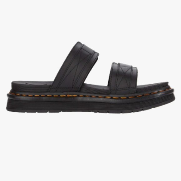 NWOT Dr. Martens Chilton Leather Men's Slide Sandal in Black Size 8M #131 - Picture 3 of 16